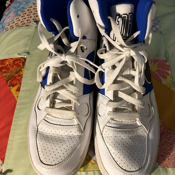 Nike Son of Force men’s size 12 616281-141 blue white black high top 2016 retro - Picture 1 of 8